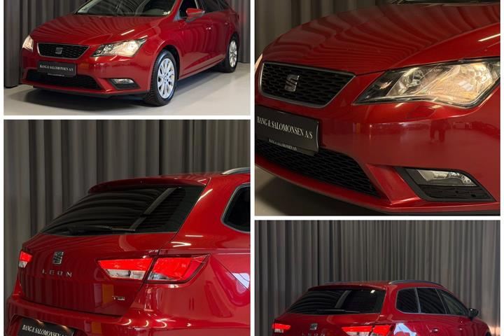 Rød Seat Leon fra 2016
