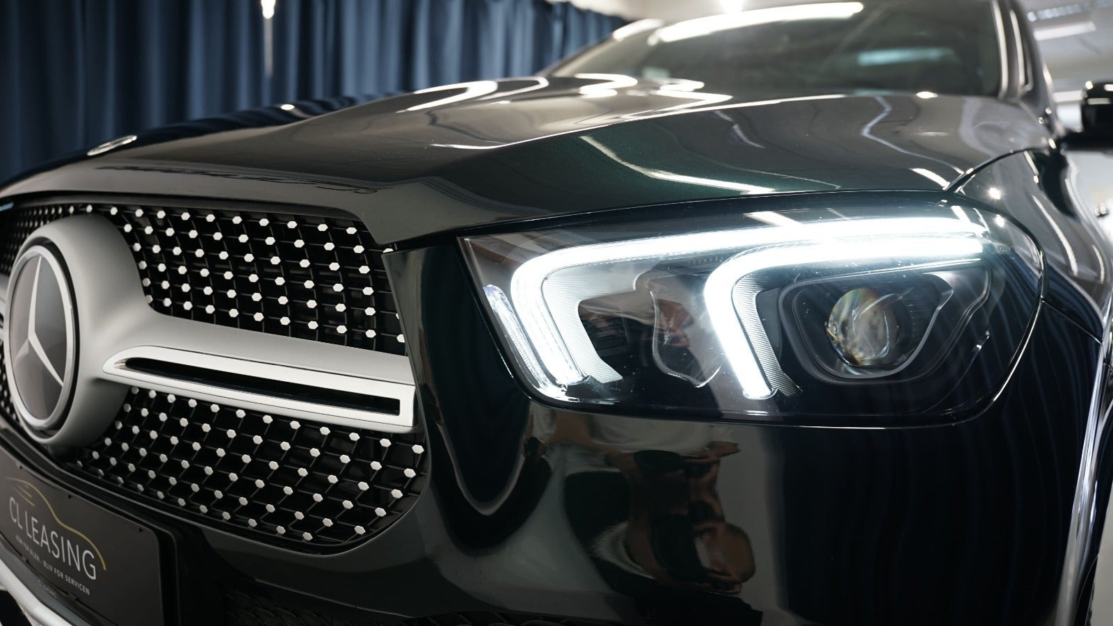 Grøn Mercedes GLE350 de fra 2022