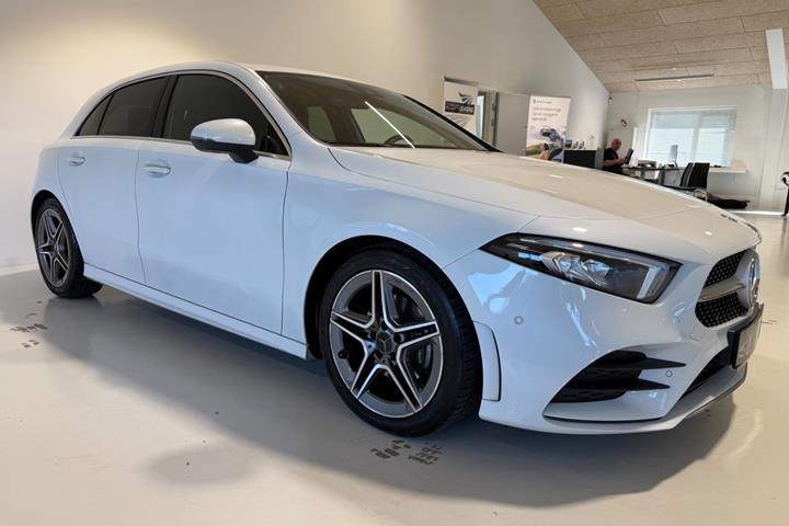 Hvid Mercedes A200 fra 2020