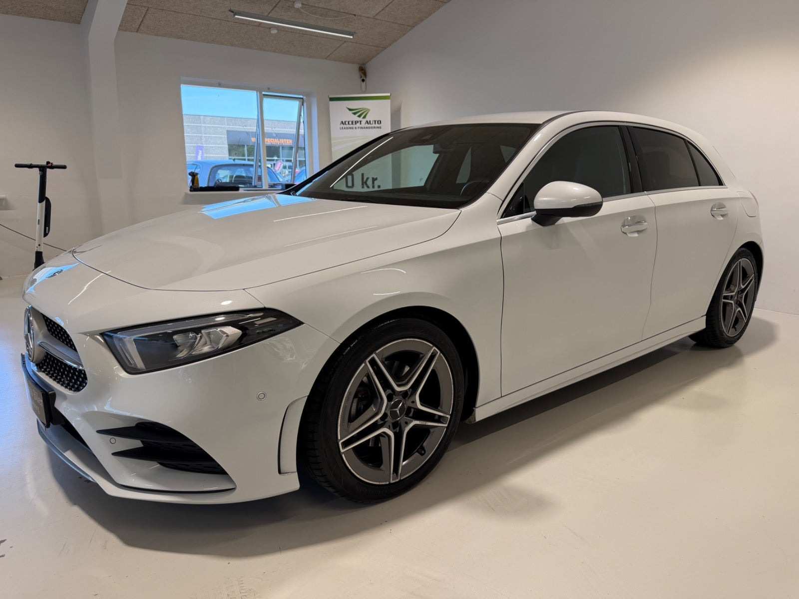Hvid Mercedes A200 fra 2020