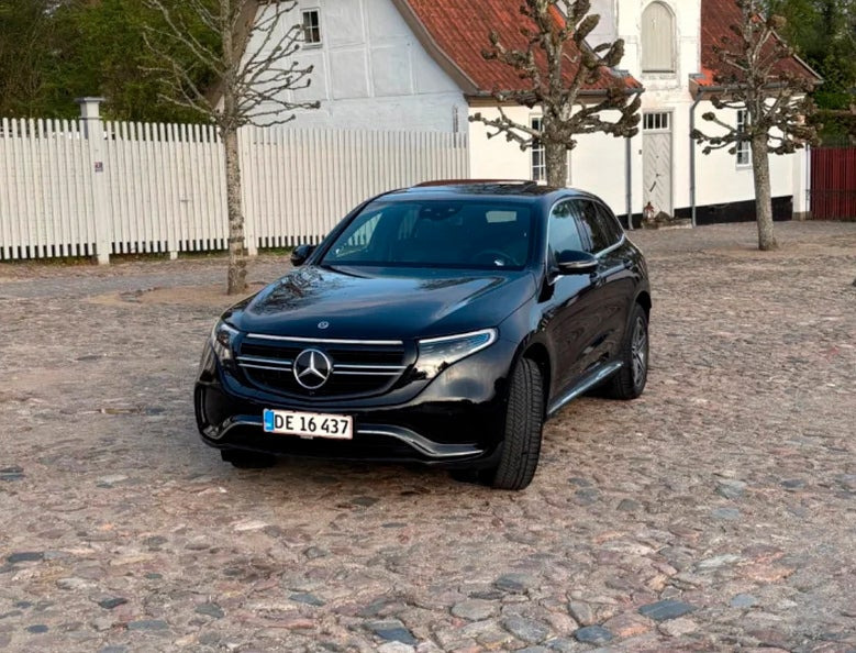 Sort Mercedes EQC400 fra 2020