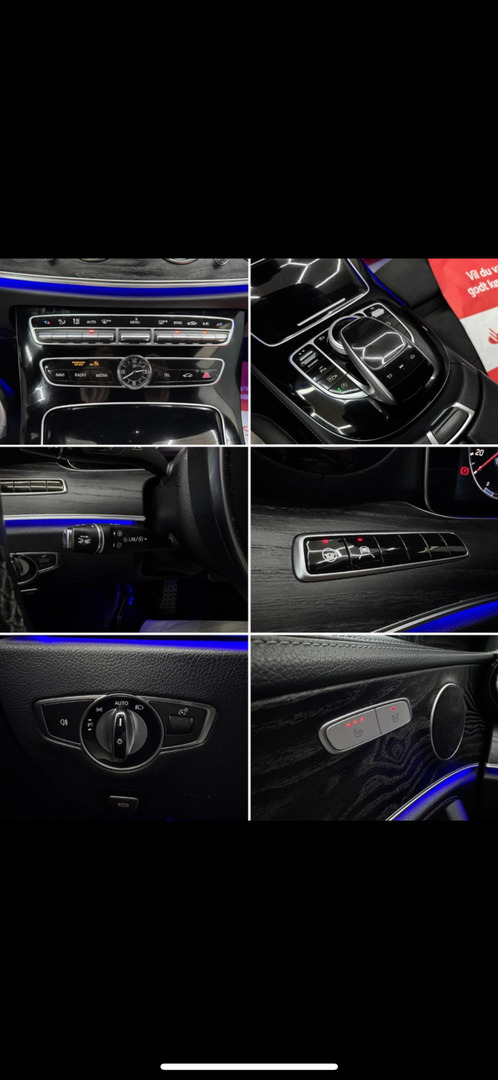 Sort Mercedes E220 d fra 2019