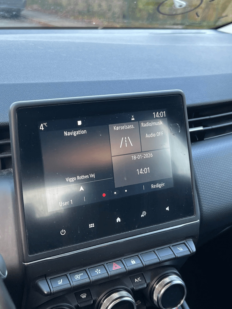 Hvid Renault Clio V fra 2020