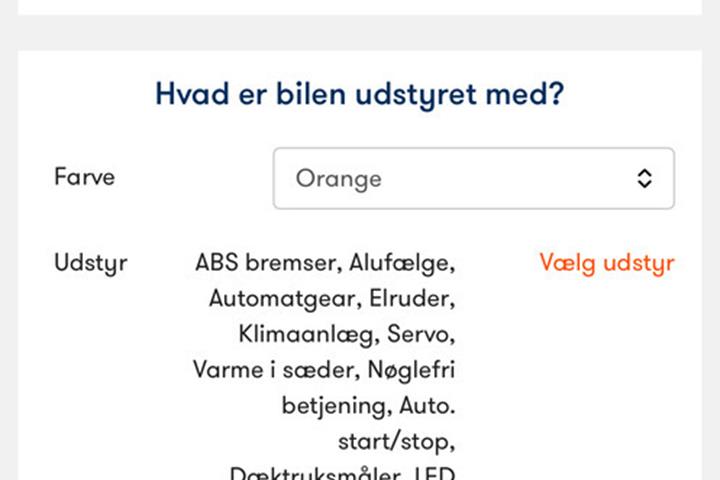 Rød Mini Cooper fra 2019