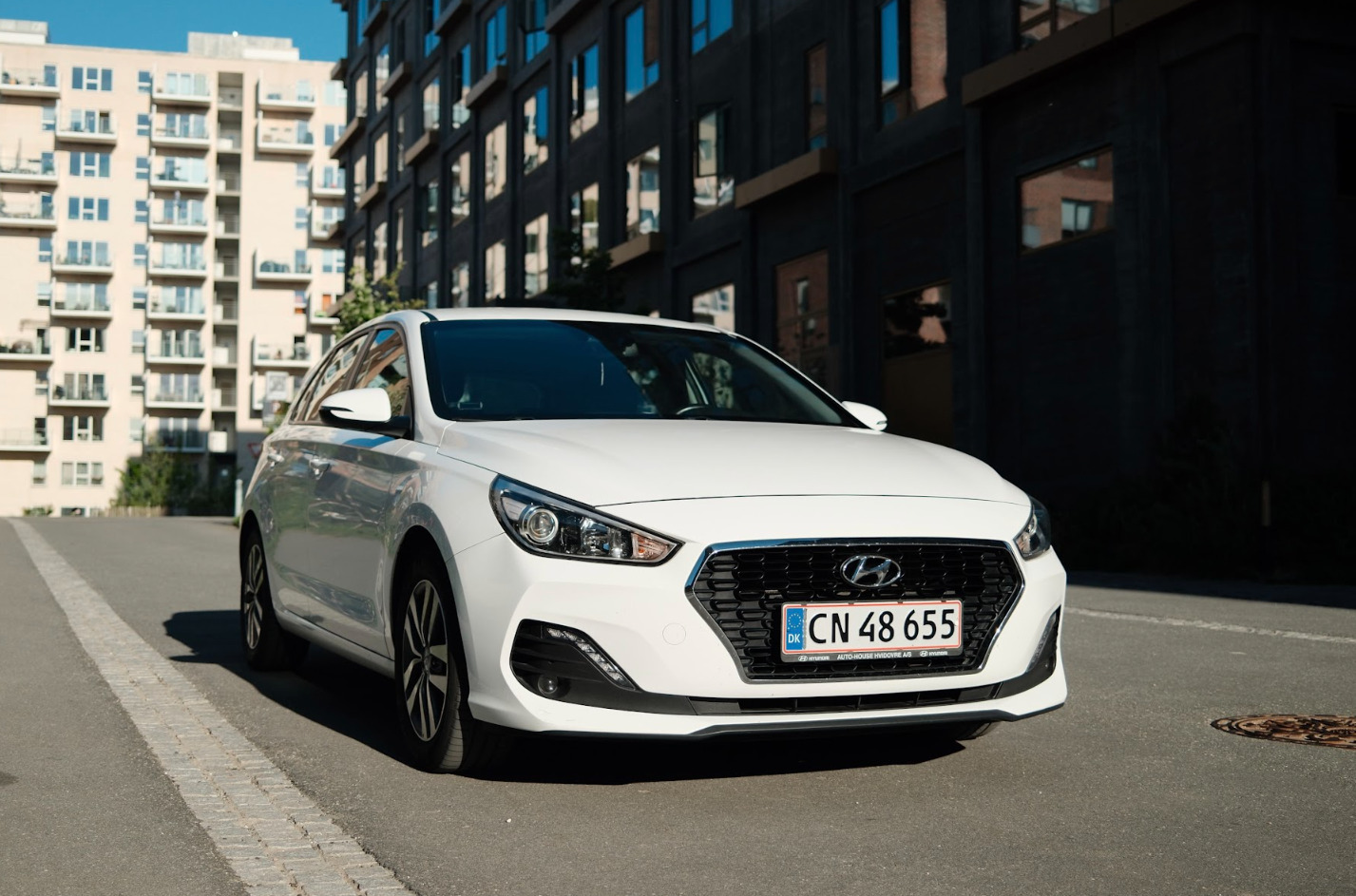 Hvid Hyundai i30 fra 2019