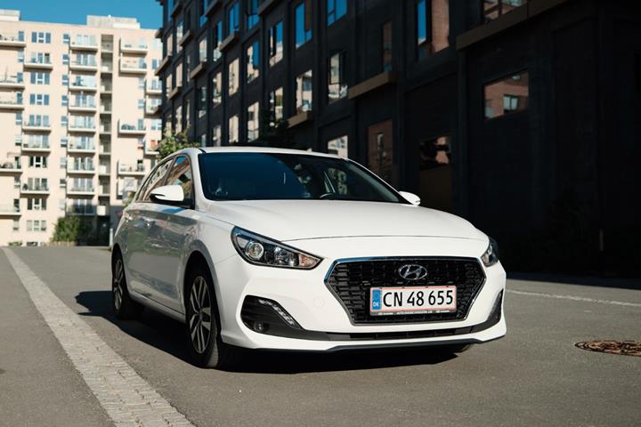 Hvid Hyundai i30 fra 2019