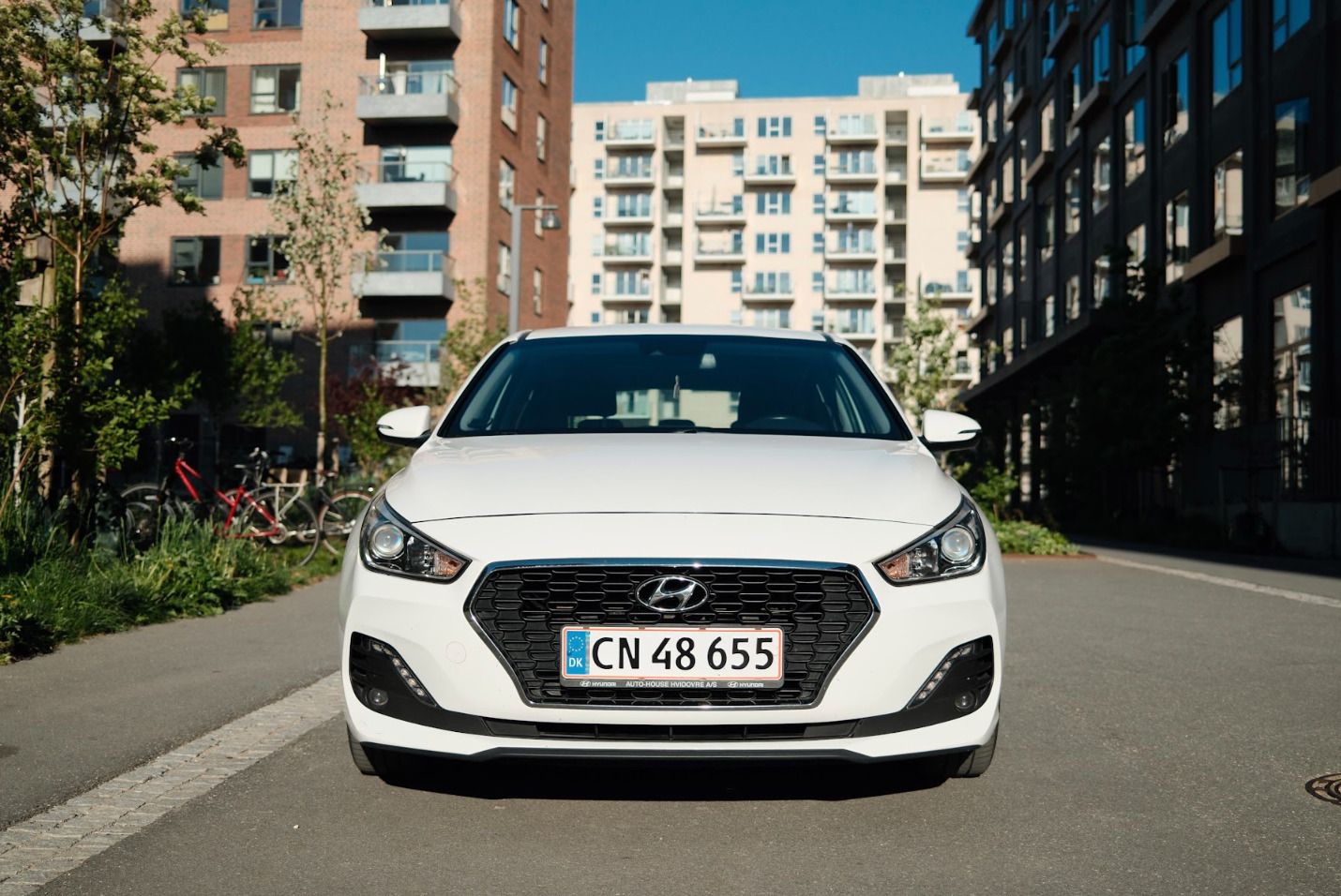 Hvid Hyundai i30 fra 2019