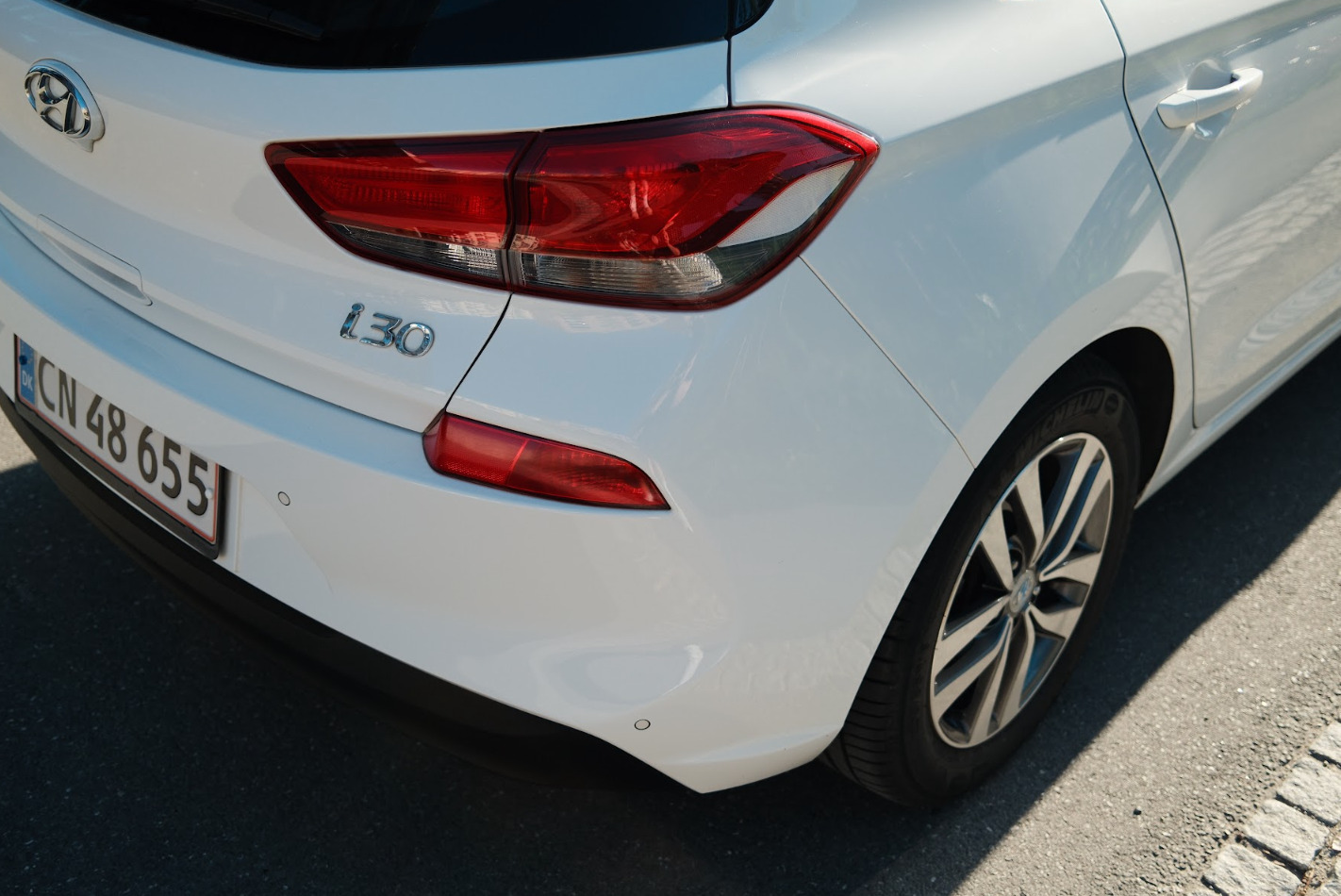Hvid Hyundai i30 fra 2019