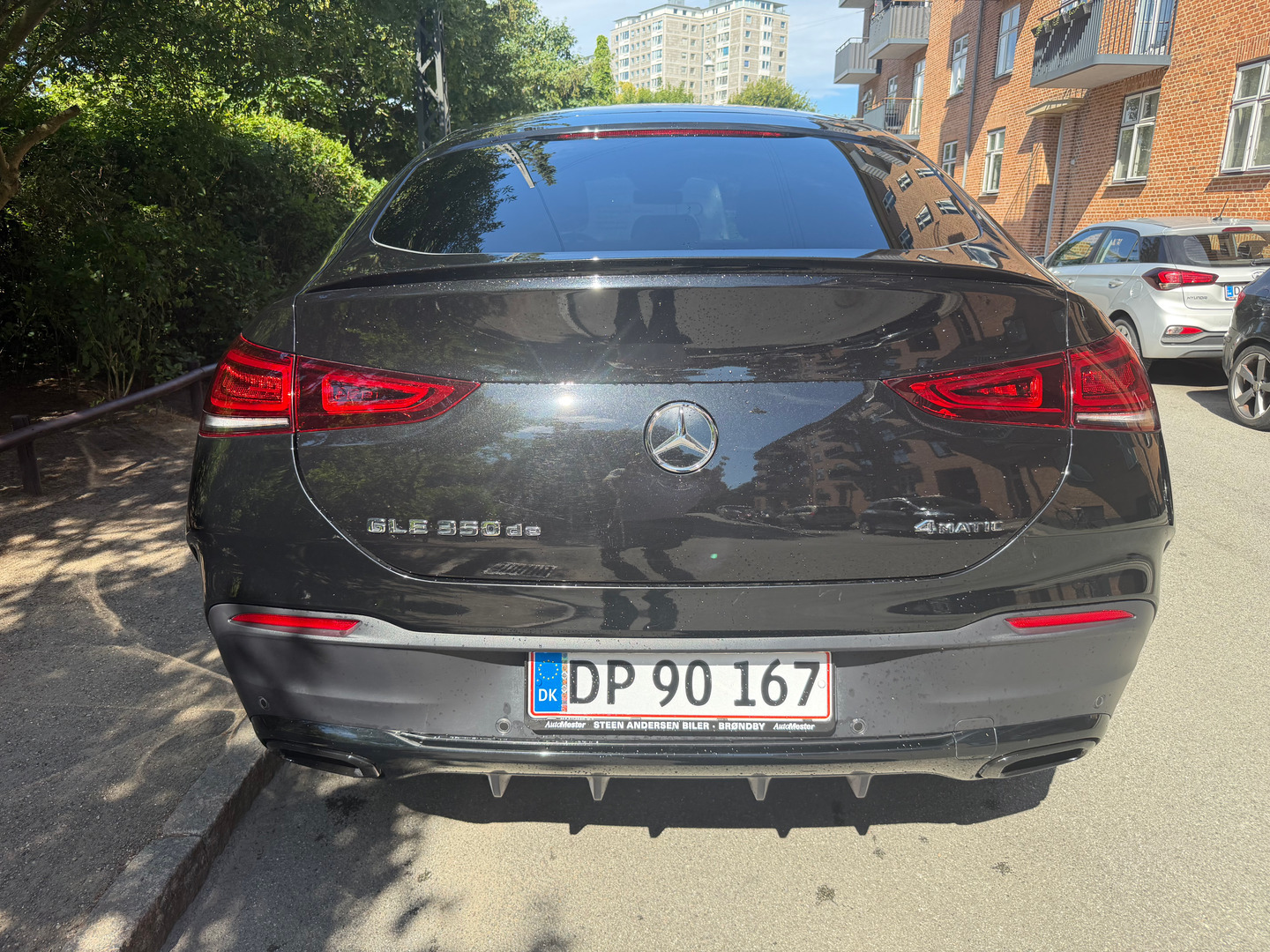 Sort Mercedes GLE350 de fra 2021