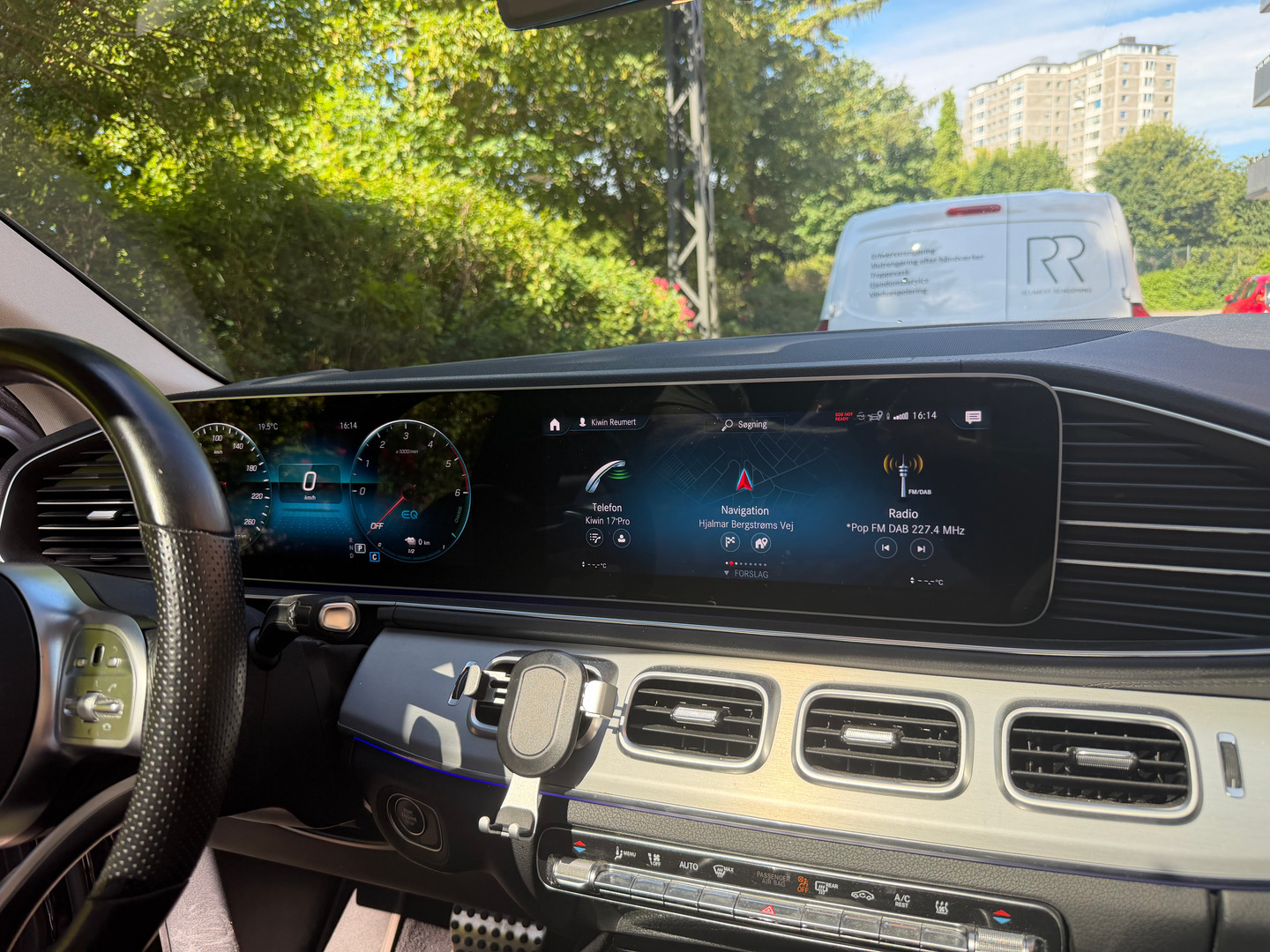 Sort Mercedes GLE350 de fra 2021