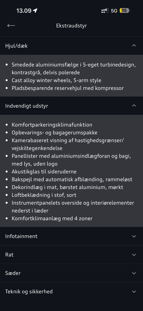 Grå Audi e-tron fra 2020
