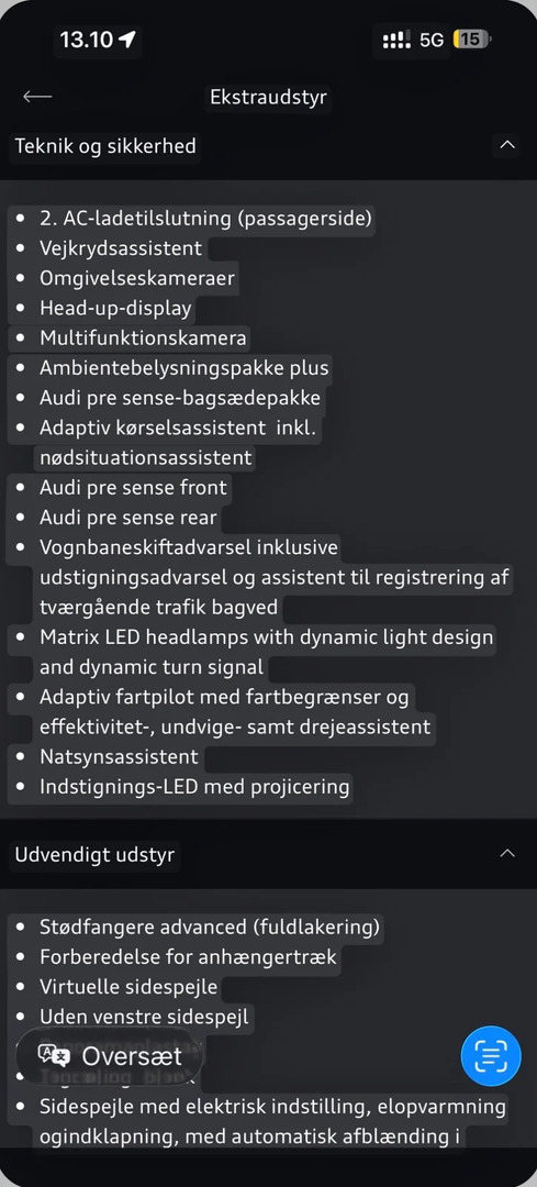 Grå Audi e-tron fra 2020