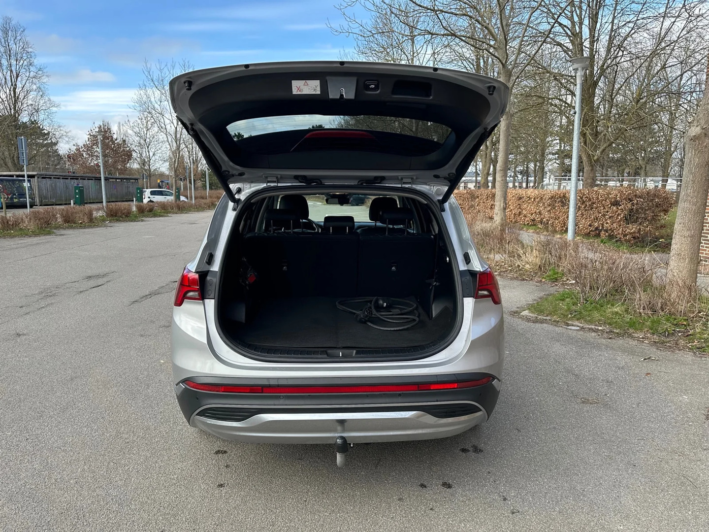 Grå Hyundai Santa Fe fra 2021