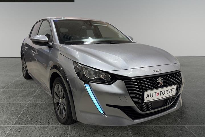 Grå Peugeot e-208 fra 2020