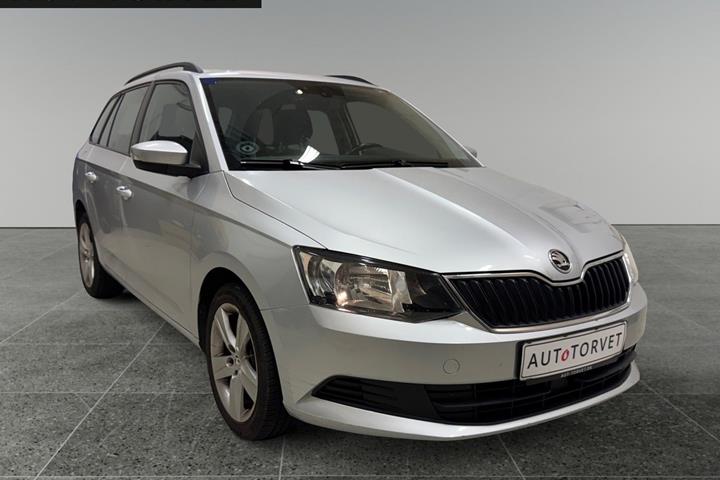 Sølv Skoda Fabia fra 2018