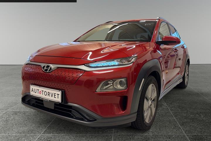 Rød Hyundai Kona fra 2020