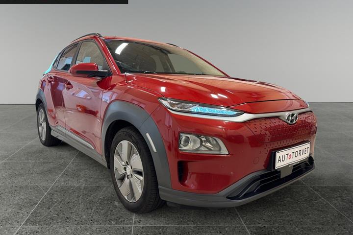 Rød Hyundai Kona fra 2020