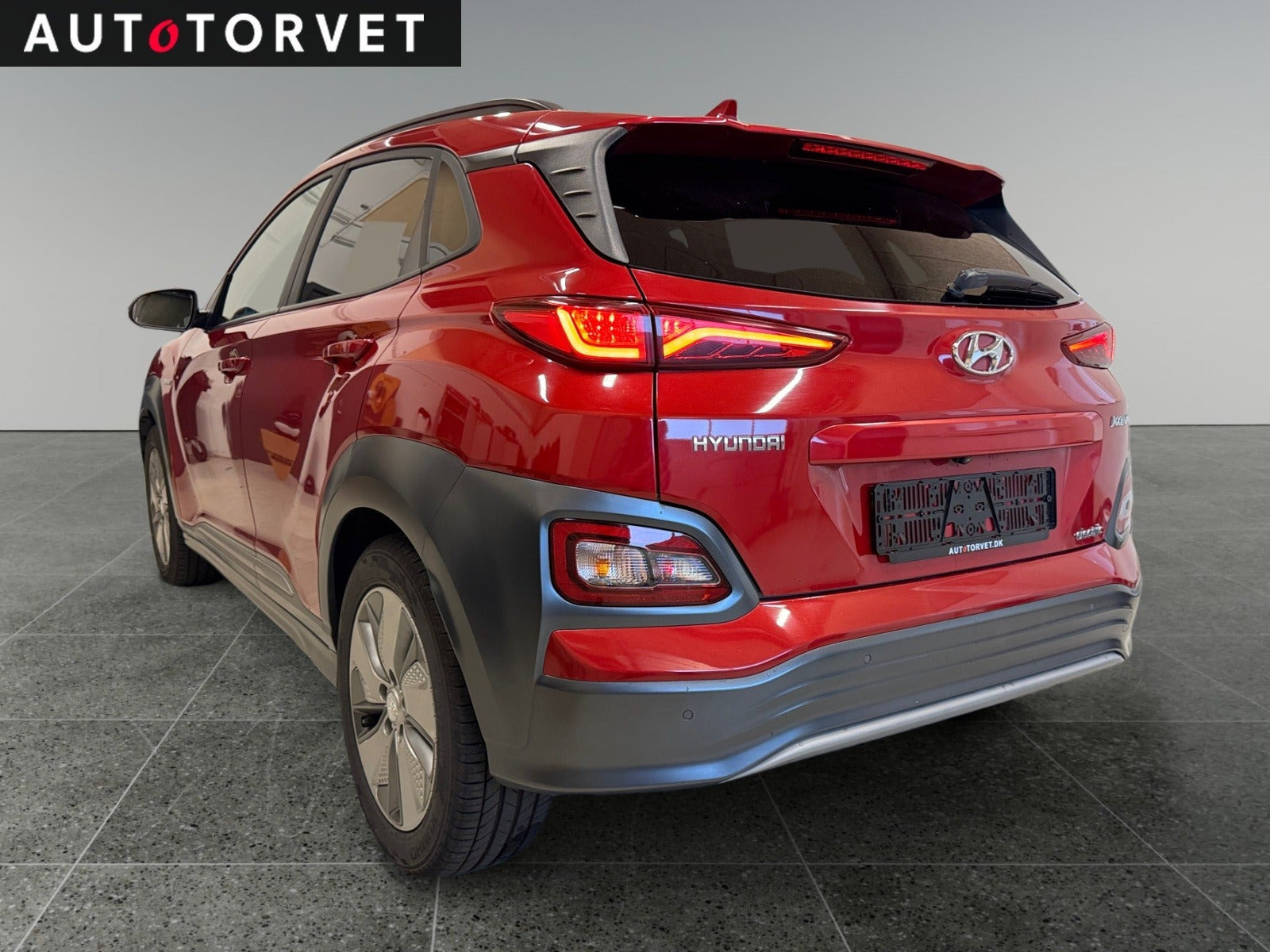 Rød Hyundai Kona fra 2020