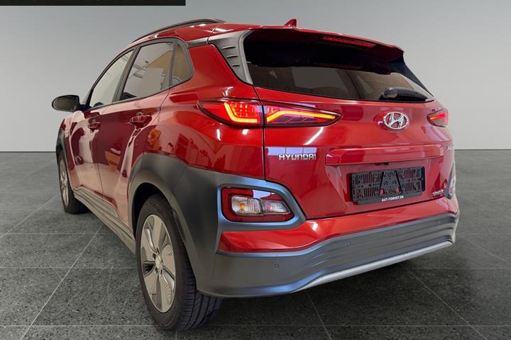 Rød Hyundai Kona fra 2020