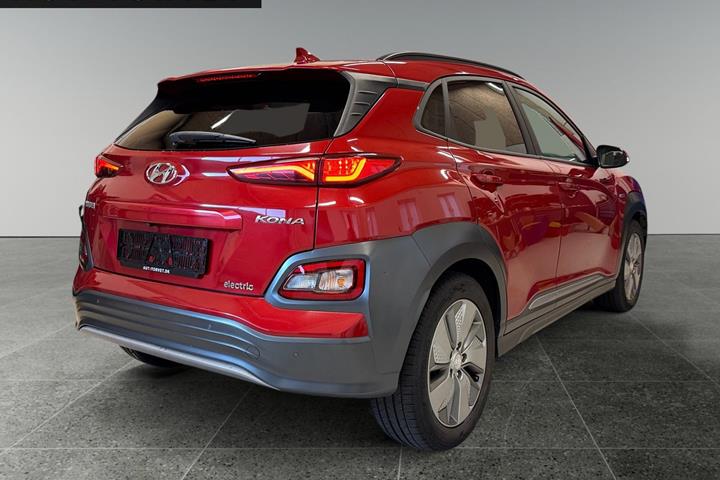 Rød Hyundai Kona fra 2020