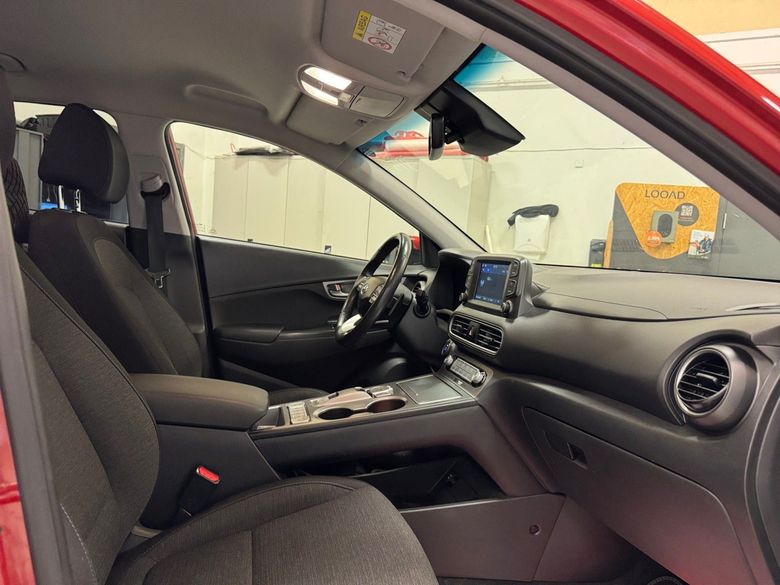 Rød Hyundai Kona fra 2020