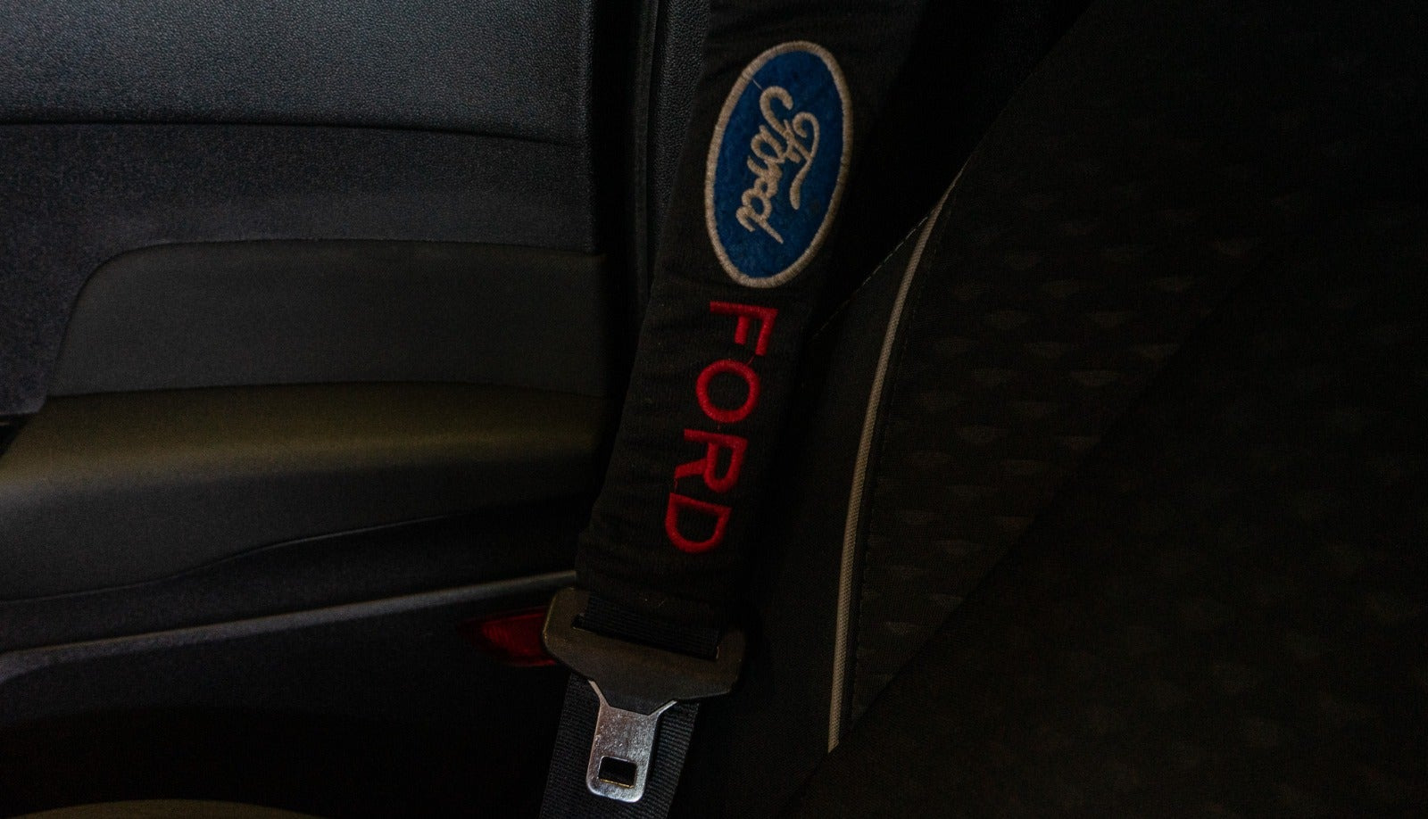 Rød Ford Fiesta fra 2018
