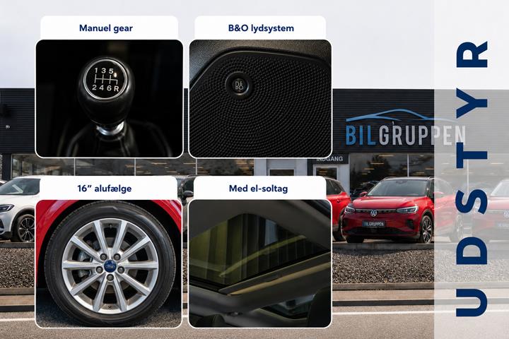 Rød Ford Fiesta fra 2018