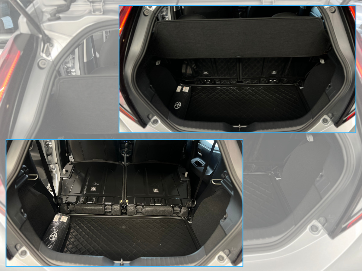Sølv Toyota Aygo X fra 2022