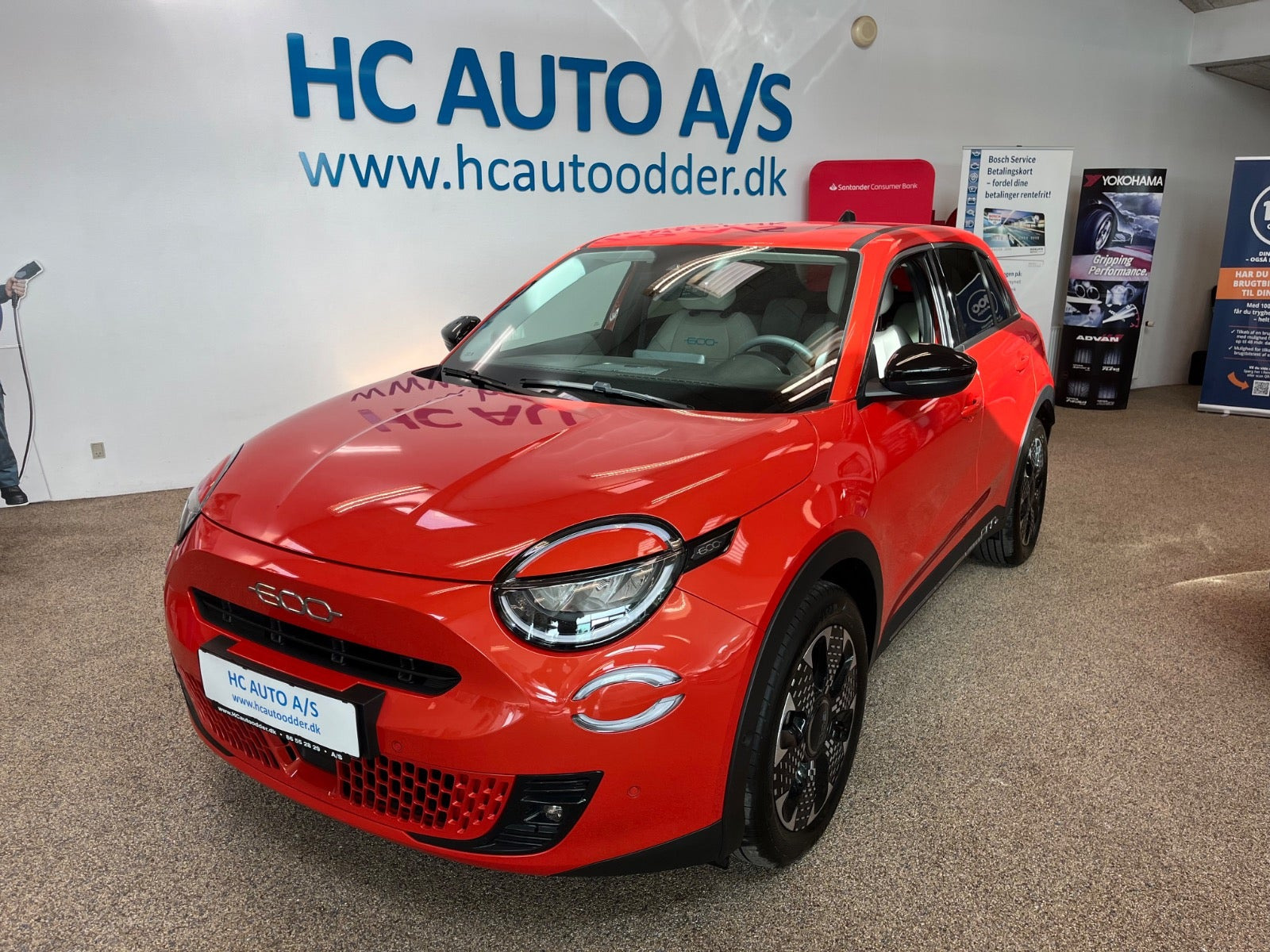 Orange Fiat 600e fra 2024