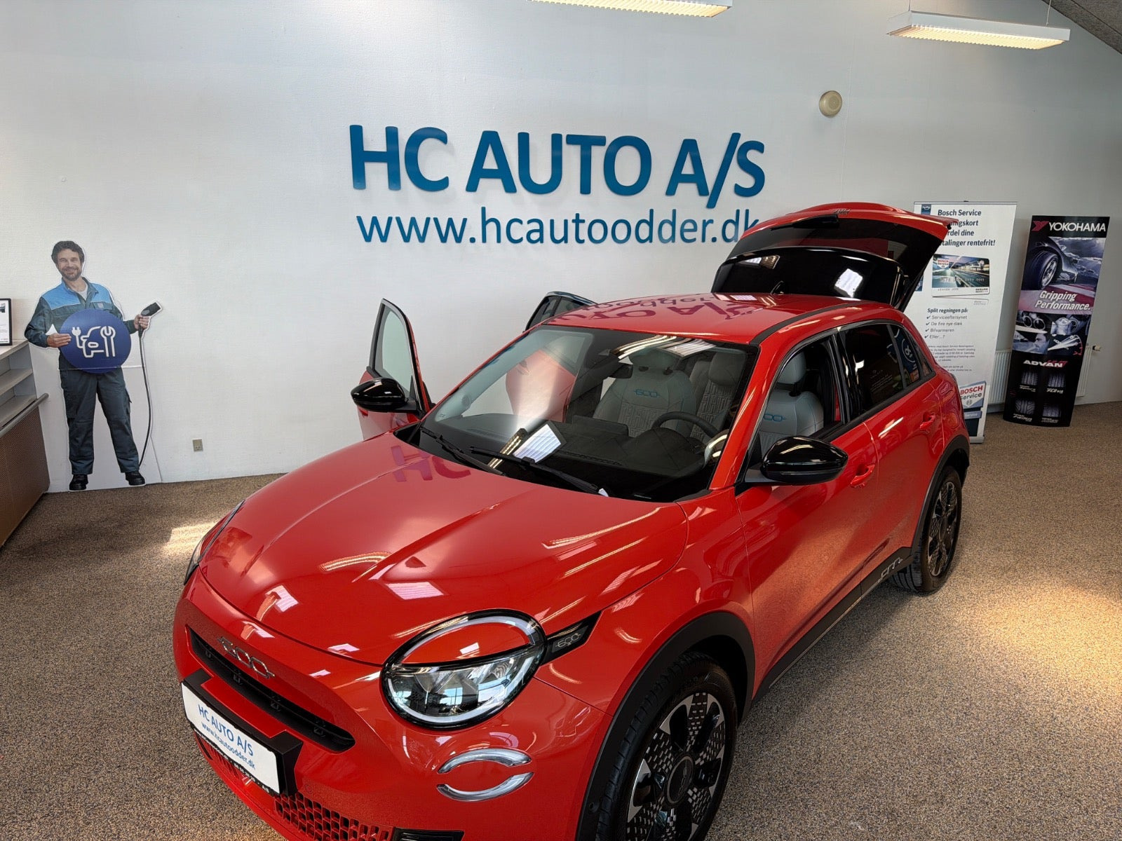 Orange Fiat 600e fra 2024