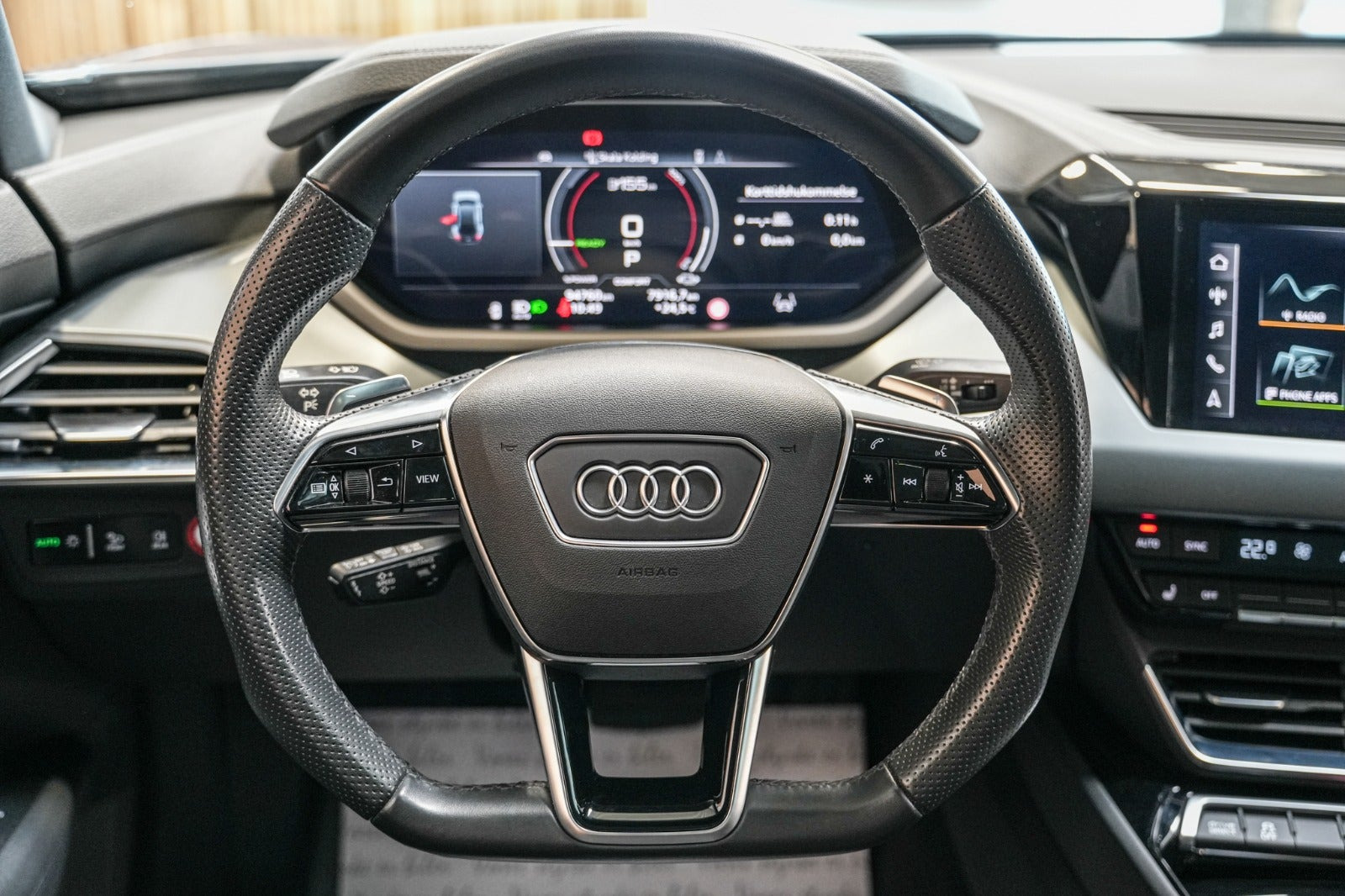 Blå Audi e-tron GT fra 2022