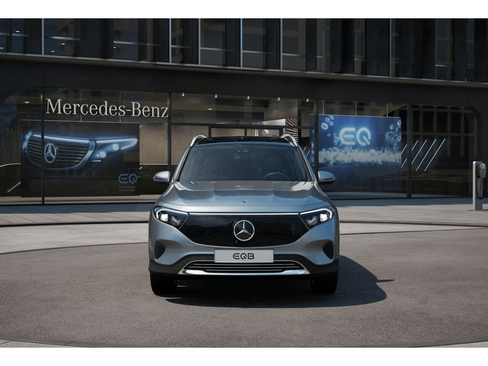 Sølv Mercedes EQB250+ fra 2025