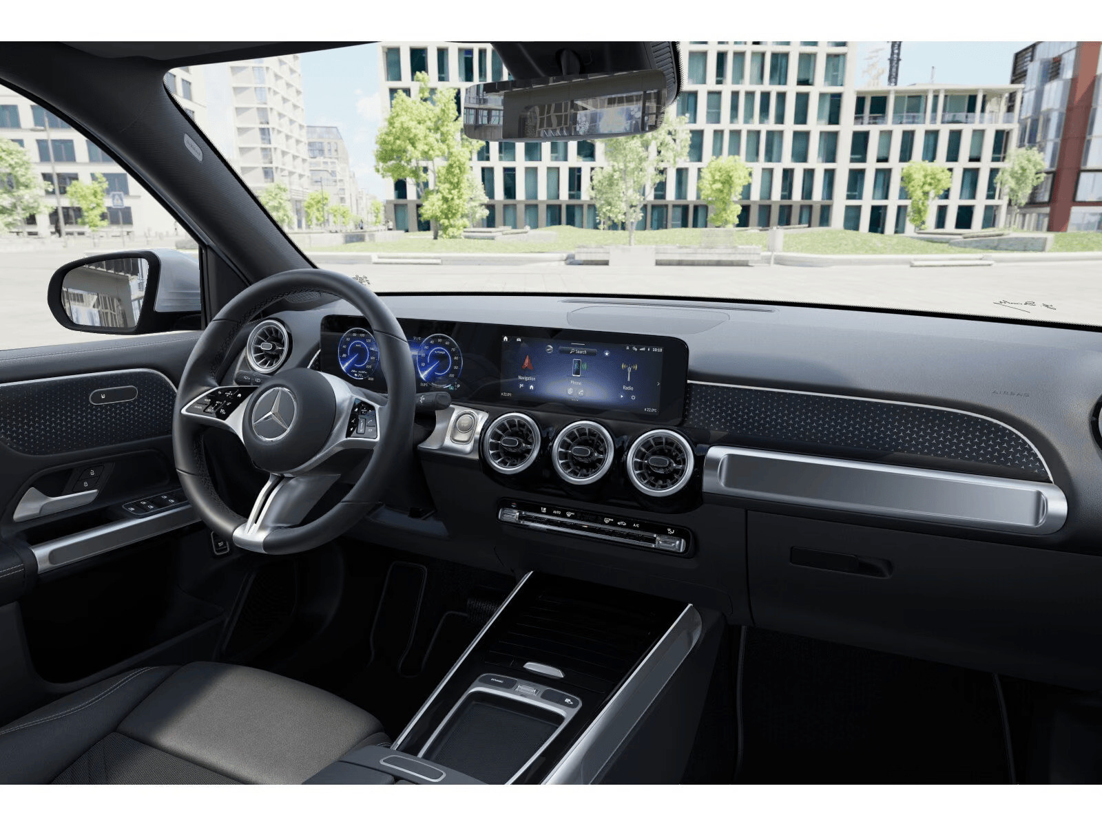 Sølv Mercedes EQB250+ fra 2025