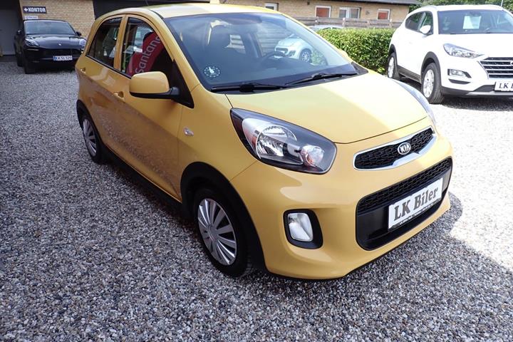 Gul Kia Picanto fra 2016