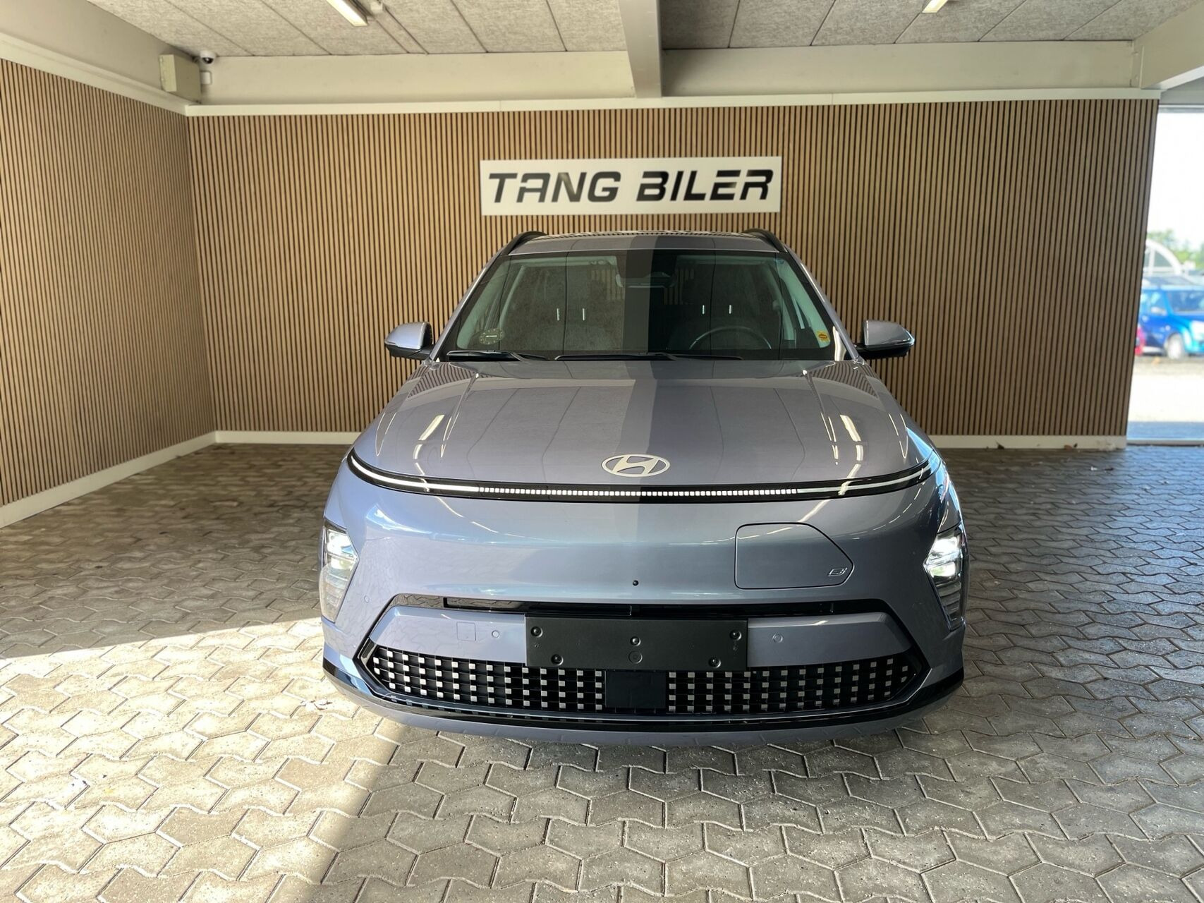 Blå Hyundai Kona fra 2024