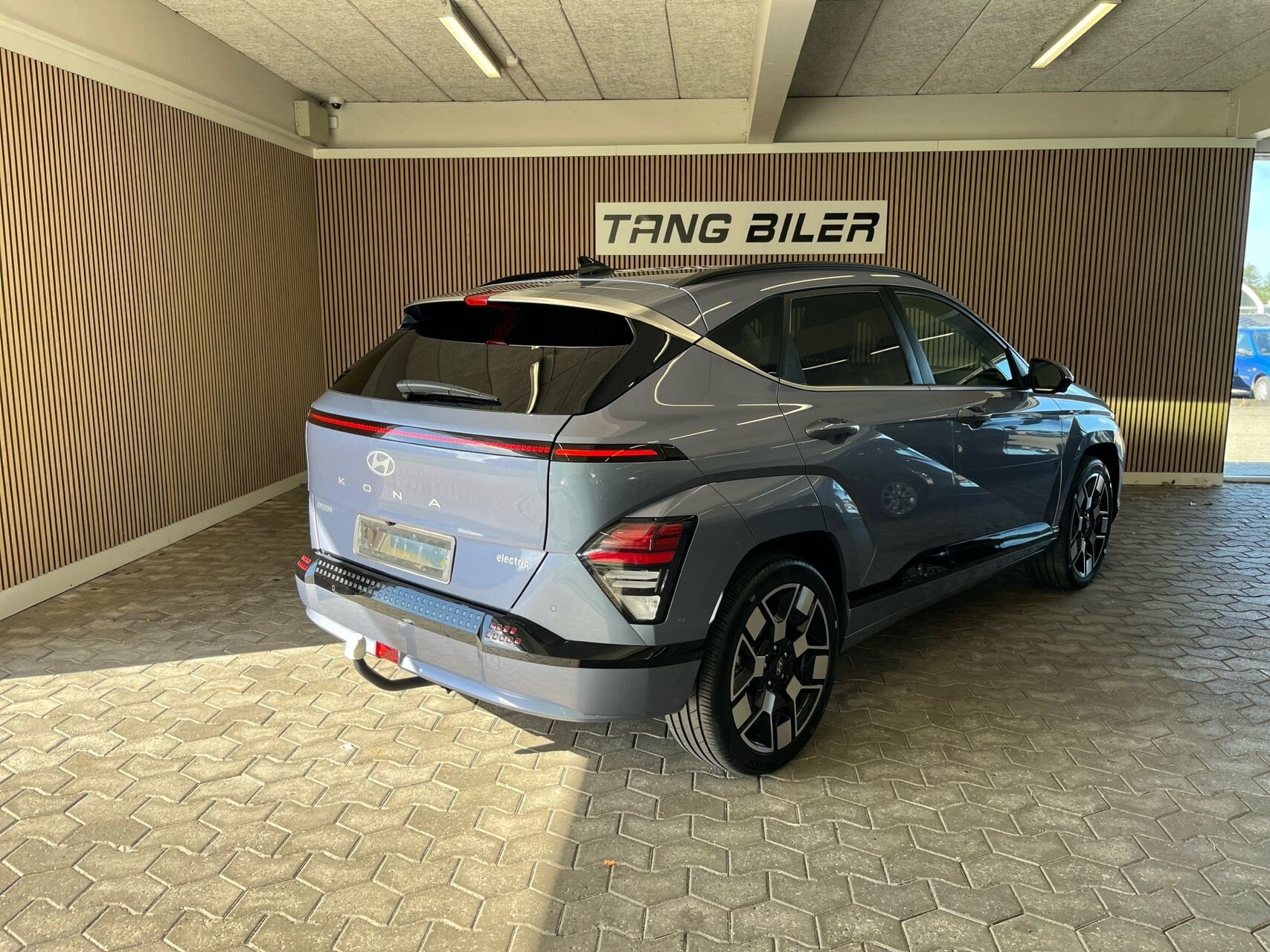 Blå Hyundai Kona fra 2024