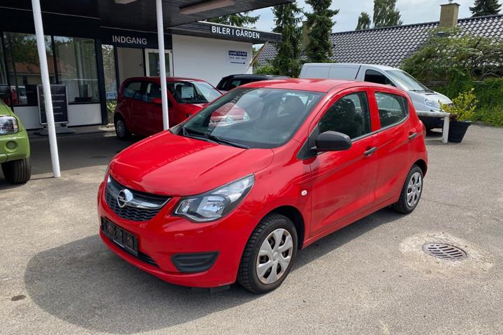 Rød Opel Karl fra 2016