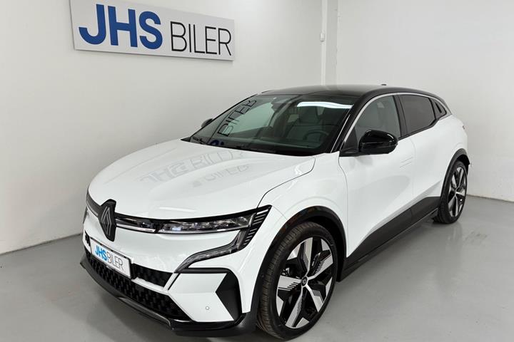 Hvid Renault Megane E-Tech fra 2024 set udefra