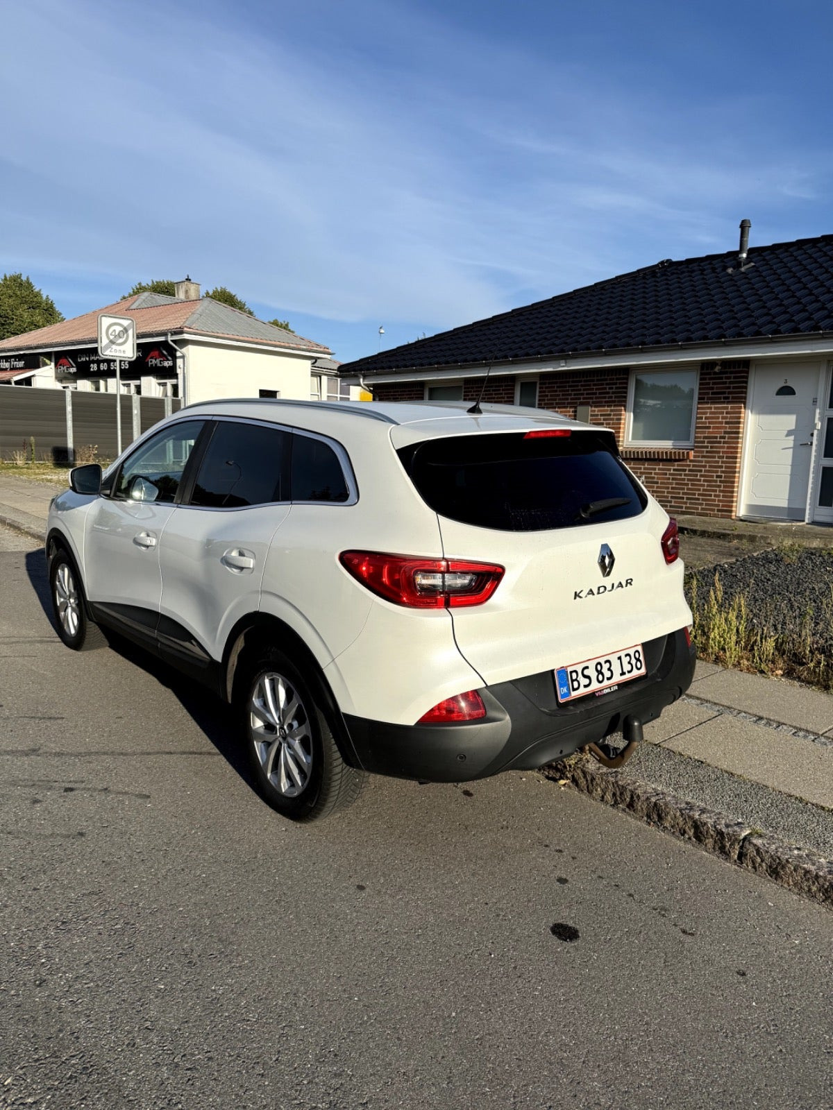 Hvid Renault Kadjar fra 2017