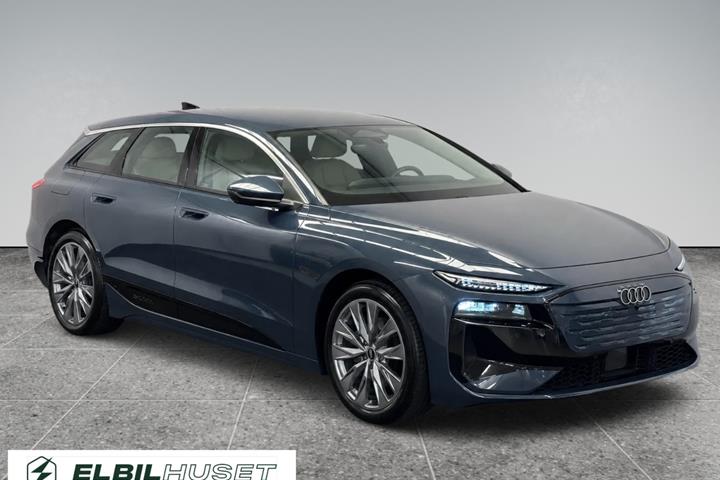 Blå Audi A6 e-tron fra 2025