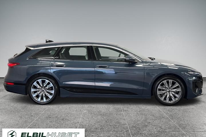 Blå Audi A6 e-tron fra 2025