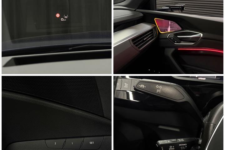Blå Audi e-tron fra 2023