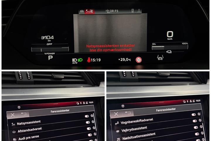 Blå Audi e-tron fra 2023