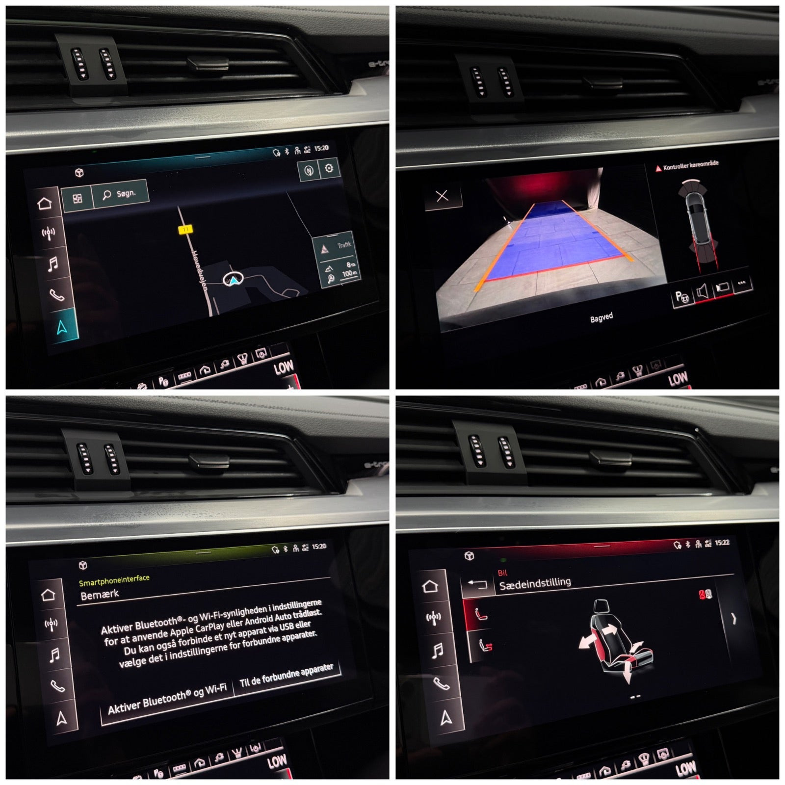 Blå Audi e-tron fra 2023