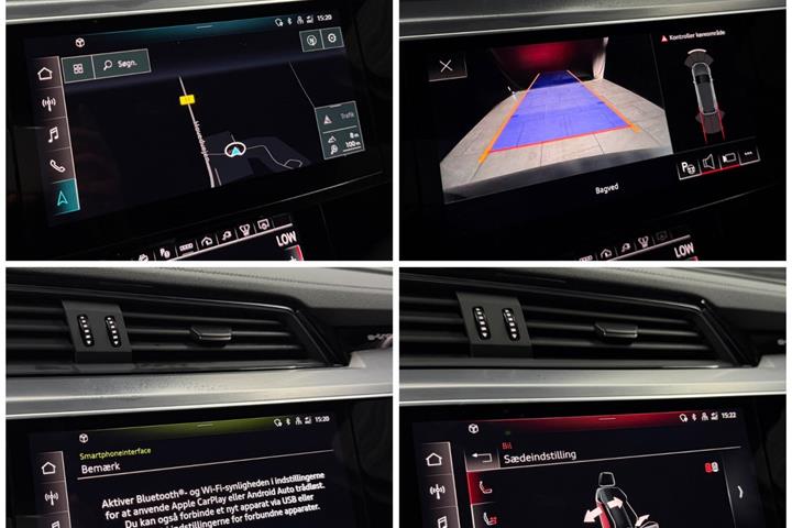 Blå Audi e-tron fra 2023