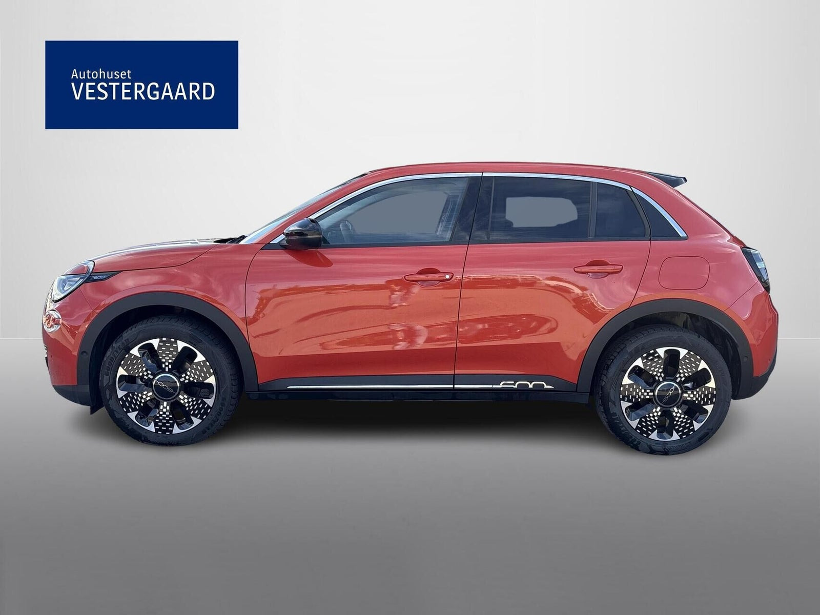 Orange Fiat 600e fra 2025