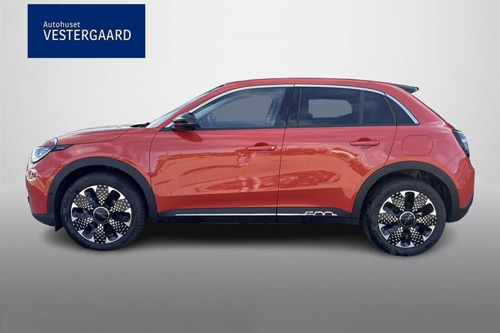 Orange Fiat 600e fra 2025