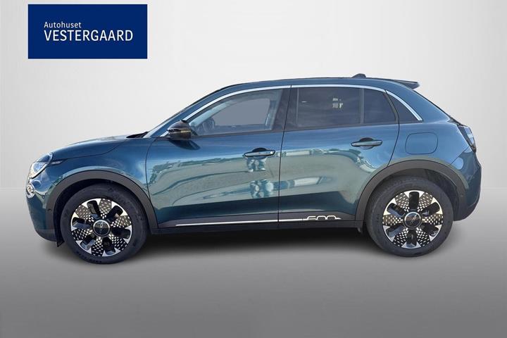 Grøn Fiat 600e fra 2025