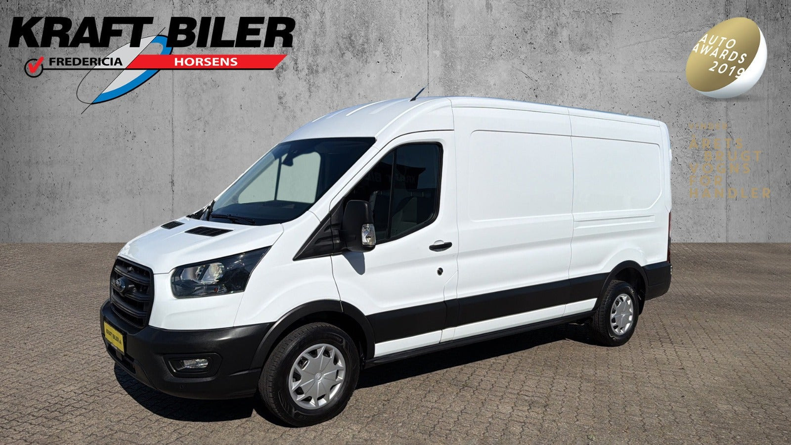 Hvid Ford Transit 350 L3 Van fra 2023