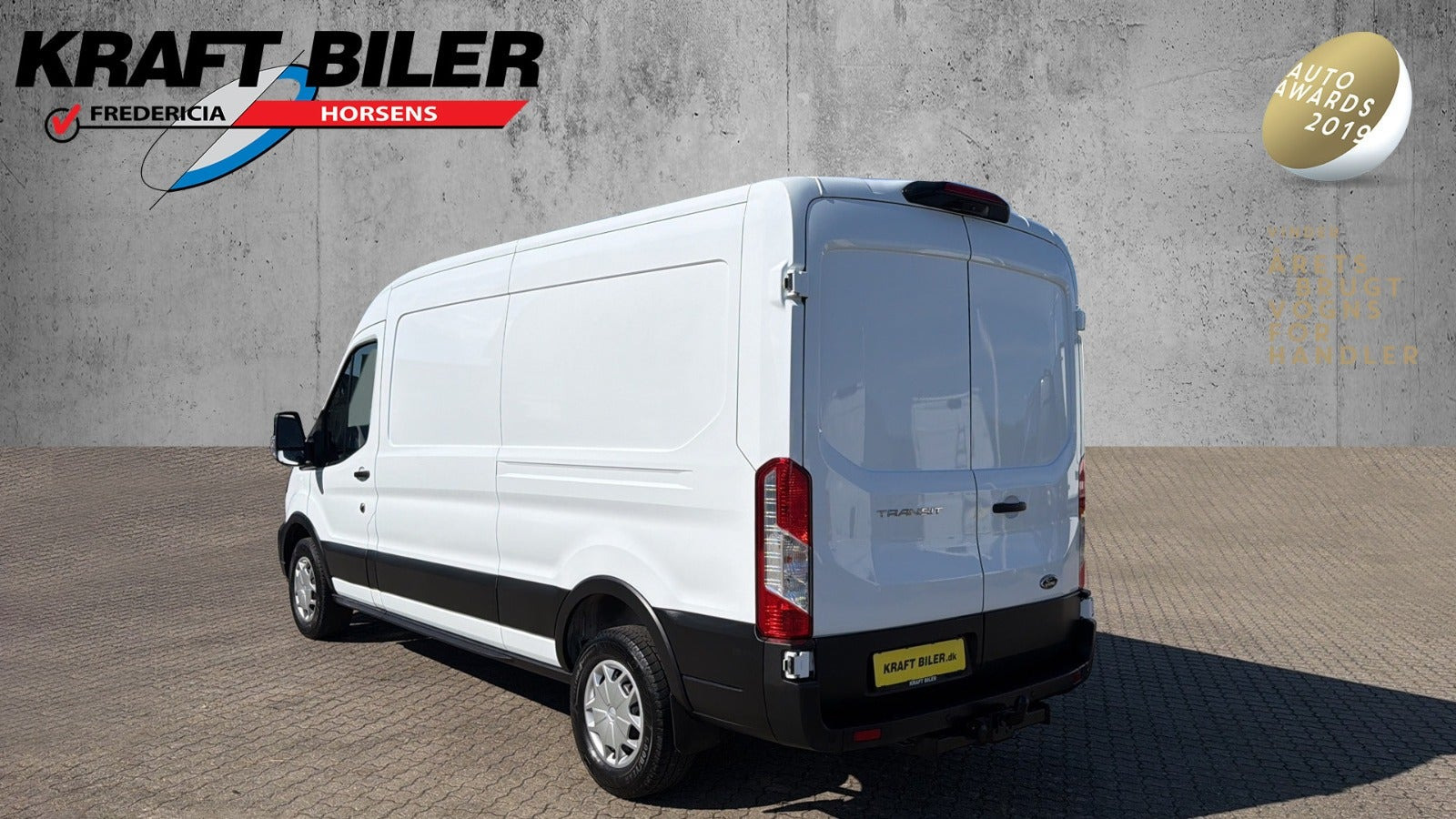 Hvid Ford Transit 350 L3 Van fra 2023